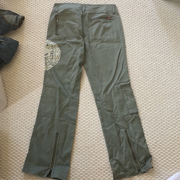 Esprit Cargo Straight Leg Pants with Zip Detailing. - Picture 5 of 7